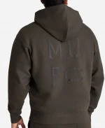 Manchester United Archive Full Zip Hoodie - Charcoal