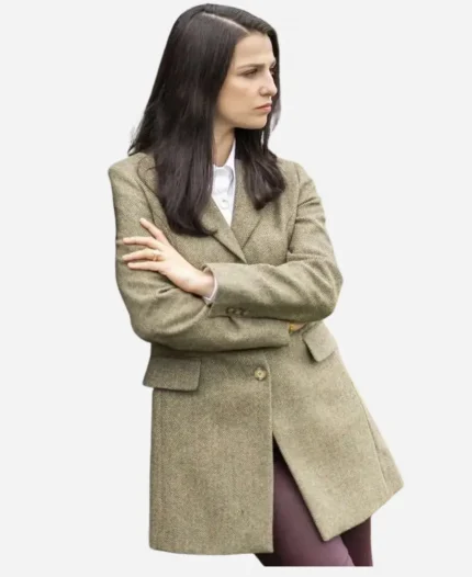 Marisa Abela Industry Wool Coat