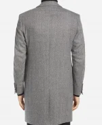Mark Grossman The Young And the Restless Grey Wool Trench Coat
