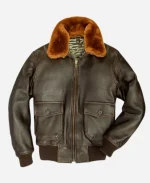 Mark US Shearling Fur G-1 Bomber Flight Jacket