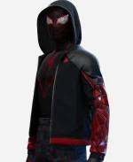 Marvel's Spider-Man Miles Morales Red and Black Hoodie