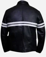 Matt Damon Movie Good Will Hunting 1997 Will Black Stripes Leather Jacket