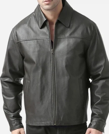 Maurice P. Kerry Beyond the Gates Black Leather Jacket