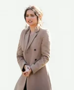 Melinda Van Allen Ana de Armas Deep Water Beige Brown Trench Coat