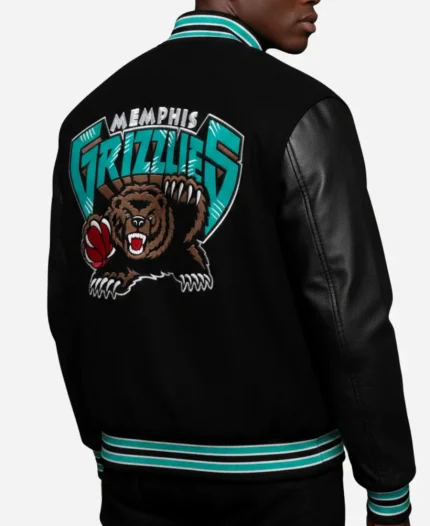 Memphis Grizzlies Black Varsity Jacket