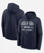 Men's Nike Seattle Seahawks 2026 NFC Champions Team Nation Navy Hoodie