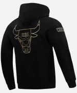 Men's Pro Standard Chicago Bulls Black & Gold Pullover Hoodie