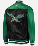 Men's Starter Philadelphia Eagles Team The Tradition II Black Full-Snap Jacket