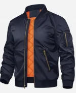 Men's Tacvasen MA-1 Flight Navy Blue Bomber Jacket
