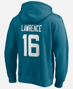 Men's Trevor Lawrence Jacksonville Jaguars Fanatics Teal Player Icon Pullover Hoodie