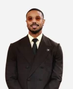 Michael B. Jordan Brown Double-Breasted Suit