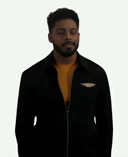 Michael Evans Behling All American S06 Jordan Baker Black Cotton Jacket