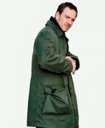 Michael Fassbender The Killer 2023 Green Long Coat 