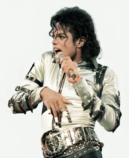 Michael Jackson Jacket Bad World Tour 1987 Jacket - Silver