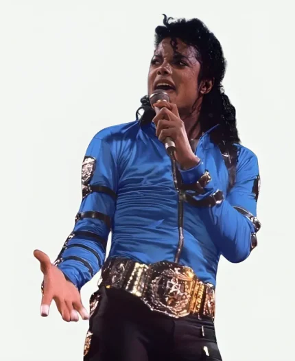 Michael Jackson Tour 1987 Blue Jacket