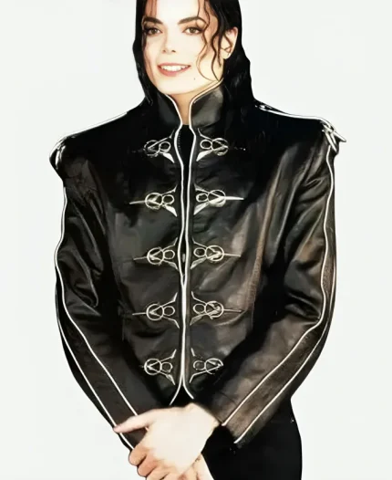 Michael Jackson V8 Black Leather Jacket