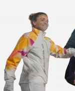 Milano Cortina 2026 Olympic Flame Jasmine Paolini White Jacket