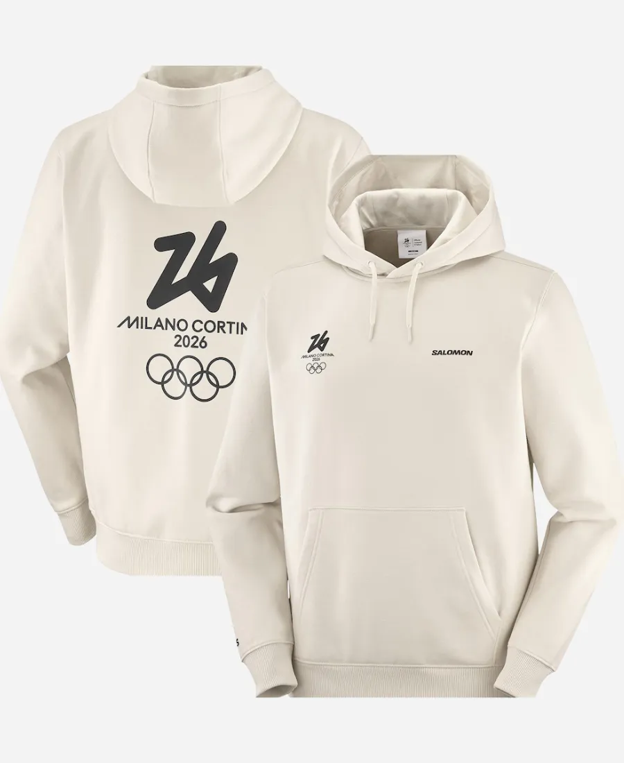 Milano Cortina 2026 Olympics Salomon Logo Hoodie Milano Cortina 2026 Olympics Salomon Logo Hoodie