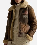 Milano Cortina Winter Olympics Team USA 2026 Shearling Jacket
