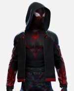 Miles Morales Red And Black Hoodie