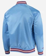 Mitchell & Ness Philadelphia Phillies Light Blue Raglan Full-Snap Jacket