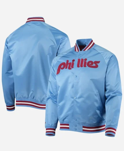 Mitchell & Ness Philadelphia Phillies Raglan Full-Snap Jacket