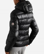 Moncler Gles Short Black Down Puffer Hooded Jacket