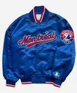 Montreal Expos 90’s Blue Satin Bomber Jacket