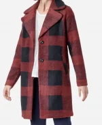 Muriel Virgin River S03 Wool Plaid Coat - for Sale