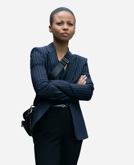 Myha’la Industry Blue Striped Blazer