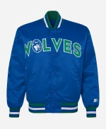 NBA Minnesota Timberwolves 90’s Blue Bomber Jacket