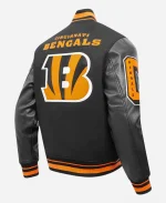 NFL Cincinnati Bengals Mashup Rib Black Varsity Jacket