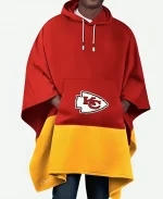 NFL Kansas City Chiefs Color Blocked Poncho