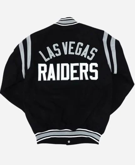 NFL Las Vegas Raiders Tailback Black Varsity Jacket