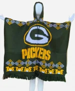 NFL Packers Hooded Green Poncho