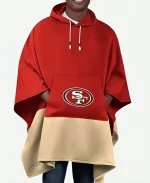NFL San Francisco 49ers Color Blocked Poncho