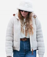NYC Street Style Sydney Sweeney Puffer Jacket
