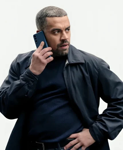 Nathan Welsh Tv Series Patience DS Jake Hunter Black Cotton Jacket