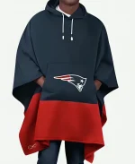 New England Patriots NFL Color Blocked Poncho