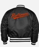 New Era x Alpha Industries Baltimore Orioles MA-1 Black Bomber Jacket