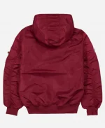 New Era x Alpha Philadelphia Phillies L-2B Hooded Bomber Jacket