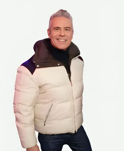 New Year’s Eve Andy Cohen White Puffer Jacket
