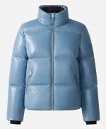New Year's Eve Celebration Andy Cohen Blue Puffer Jacket - for Sale
