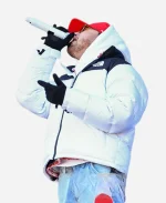 New Year's Eve Live Nashville's Big Bash Bailey Zimmerman White Puffer Jacket