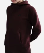 Nike Burgundy Fleece Hoodie