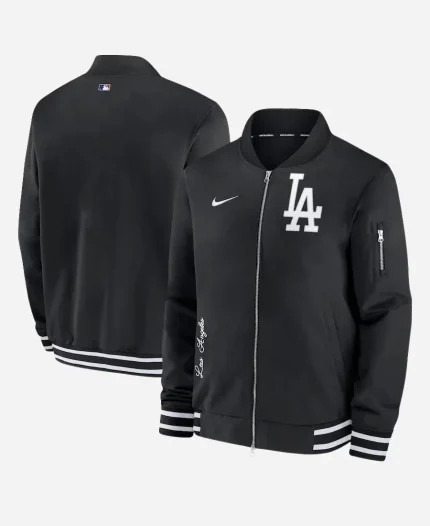 Nike Dodgers Black Bomber Jacket