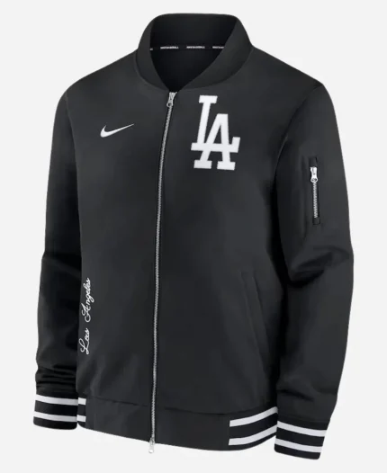 Nike LA Dodgers Black Bomber Jacket