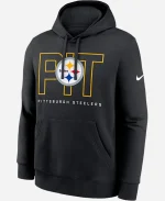 Nike Pittsburgh Steelers Busted Play Club Black Pullover Hoodie