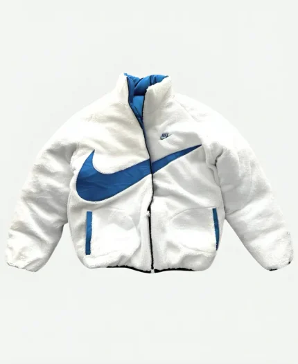 Nike Reversible Blue And Black Puffer Jacket