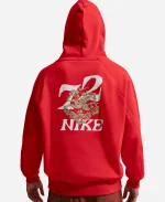 Nike Sportswear Lunar New Year Red Fleece Hoodie